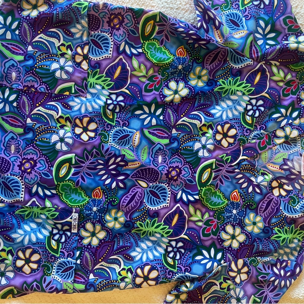 Vibrant Floral Patterned Fabric